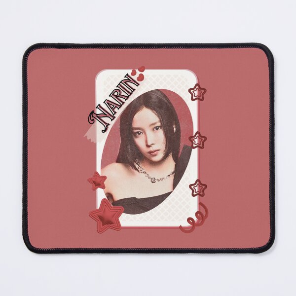 Item preview, MEOVV Narin Kpop Girl group K-music south korean girl group Red Aesthetic Collage Design designed and sold by AJUNICE STUDIO.