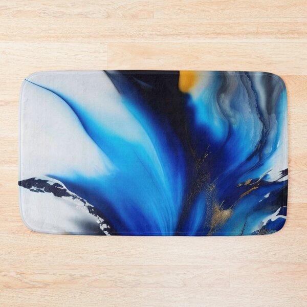 Item preview, Blue Abstract Fluid Painting designed and sold by KiwiArtistDK.