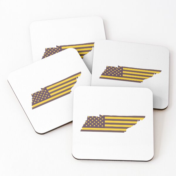 Item preview, Tennessee USA Flag Silhouette – Stars and Stripes State Outline designed and sold by Paper Drip.