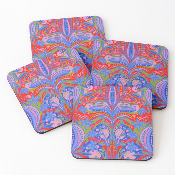 Item preview, Thrifted Bohemian Blooms Red designed and sold by Kate Aveling.