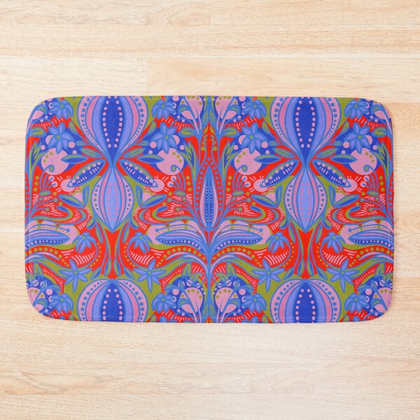 Item preview, Thrifted Bohemian Blooms Red designed and sold by Kate Aveling.