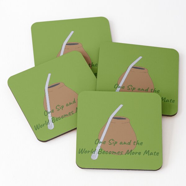 Item preview, Yerba Mate One Sip and the World Becomes More Mate designed and sold by Wolf on the Stroke.