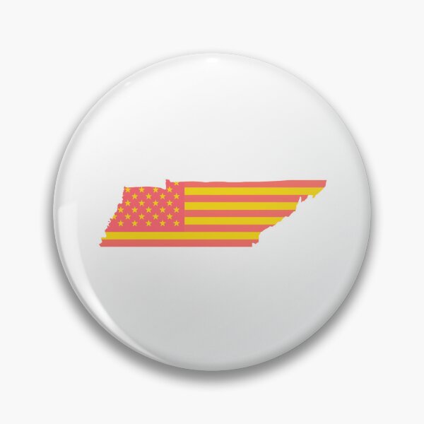 Item preview, Tennessee USA Flag Silhouette – Stars and Stripes State Outline designed and sold by Paper Drip.