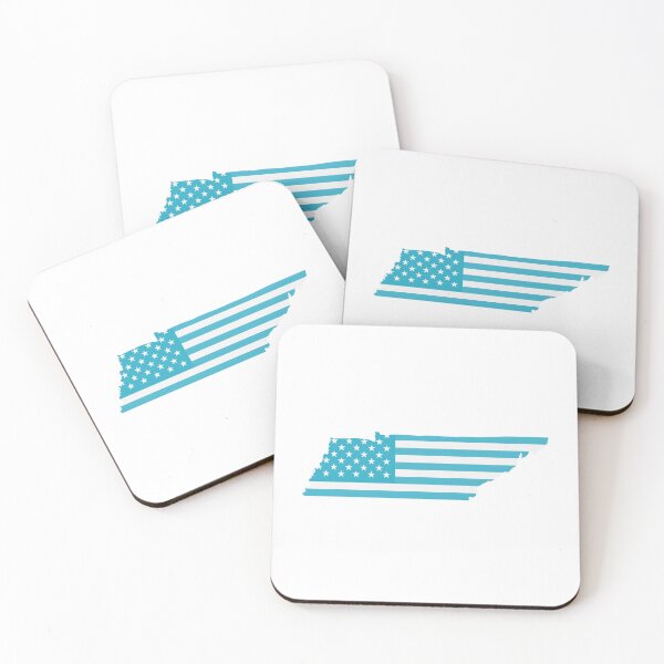 Item preview, Tennessee USA Flag Silhouette – Stars and Stripes State Outline designed and sold by Paper Drip.