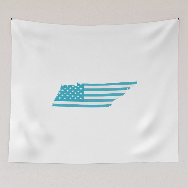 Item preview, Tennessee USA Flag Silhouette – Stars and Stripes State Outline designed and sold by Paper Drip.