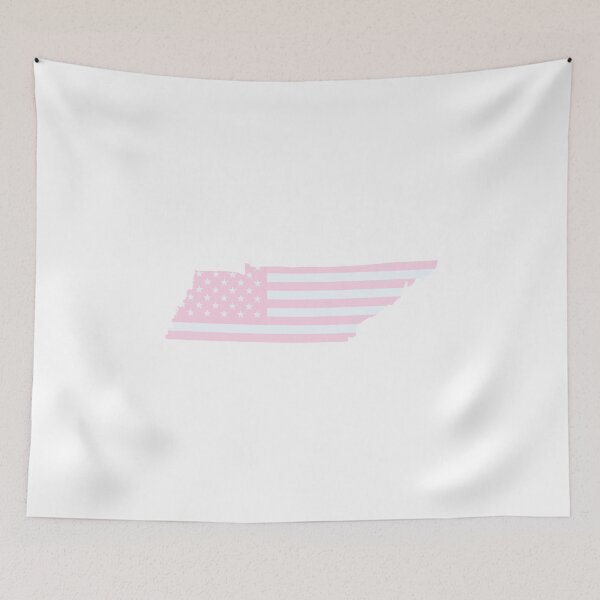 Item preview, Tennessee State Pop Pink Stars & Stripes – Trendy Pink designed and sold by Paper Drip.
