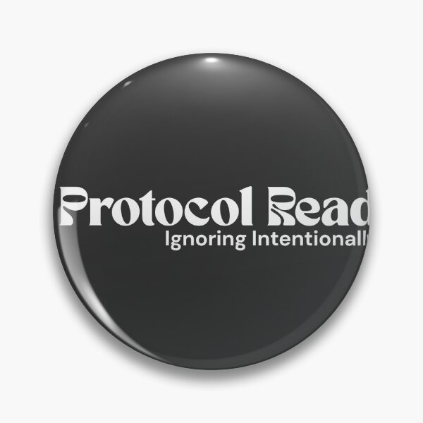Item preview, Protocol Read. Ignoring Intentionally. (White Edition) – Minimalist Text | Sarcastic Digital Quote | RETL Style designed and sold by RETL.