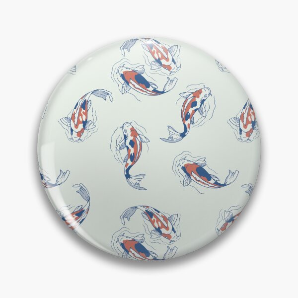 Item preview, Koi Lake Traditional Japanese Minimalist Pattern by Tobe Fonseca designed and sold by Tobe Fonseca®.