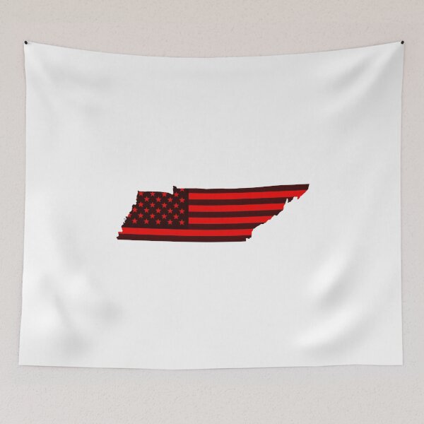 Item preview, Tennessee USA Flag Silhouette – Stars and Stripes State Outline designed and sold by Paper Drip.