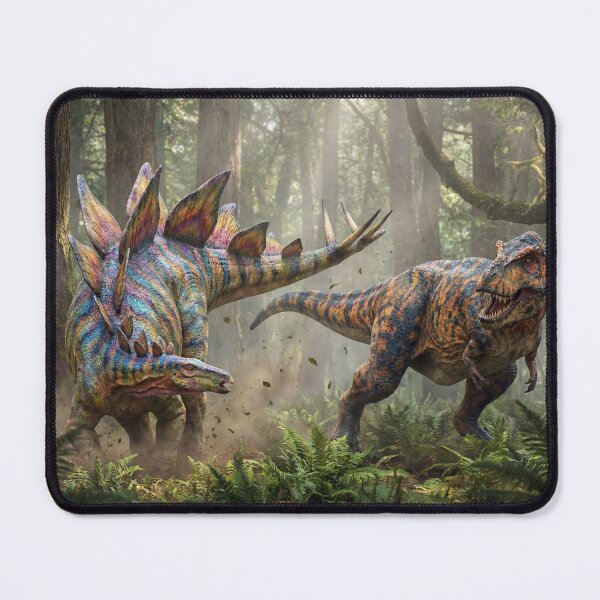 Item preview, Colorful Dinosaurs: Stegosaurus Fends off Tyrannosaurus Rex designed and sold by Tridentulus.