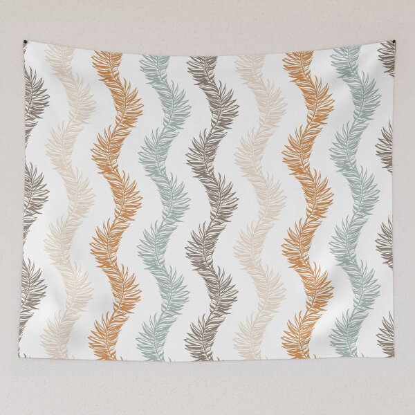 Item preview, Boho Palm Leaves Stripes Pattern designed and sold by Farissa Designs.