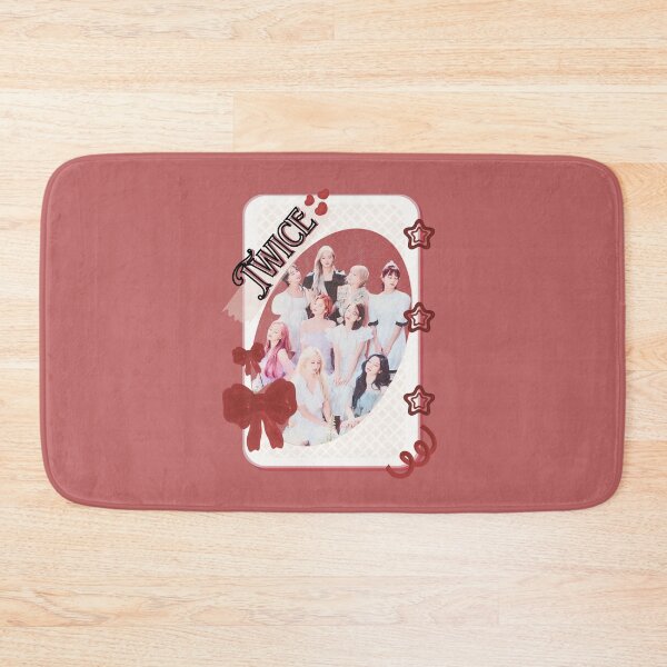Item preview, TWICE Kpop Girl group K-music south korean girl group Red Aesthetic Collage Design designed and sold by AJUNICE STUDIO.