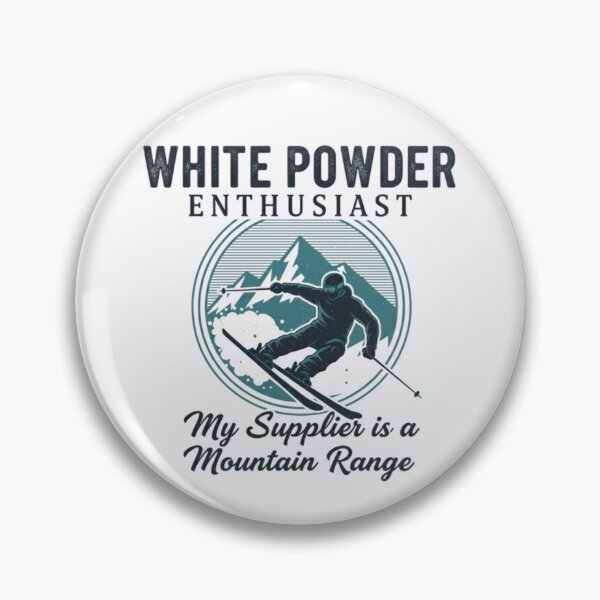Item preview, White Powder Enthusiast Skiing Lifestyle designed and sold by Lia Vina.