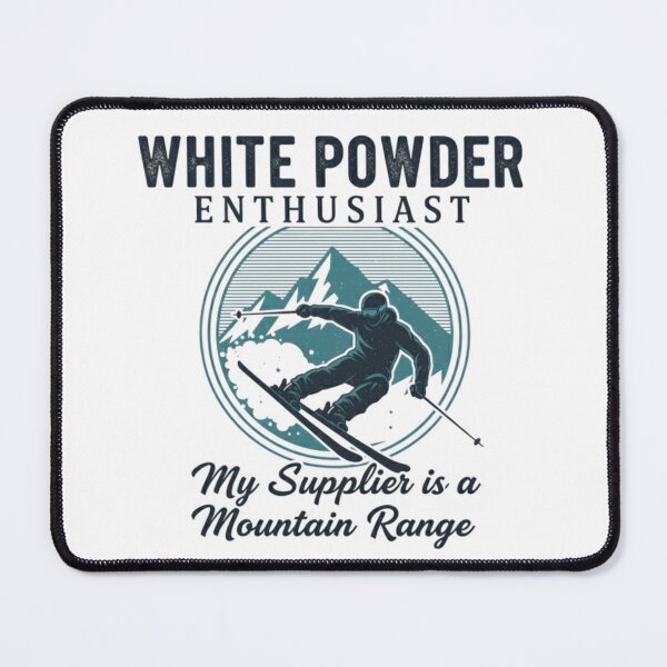 Item preview, White Powder Enthusiast Skiing Lifestyle designed and sold by Lia Vina.