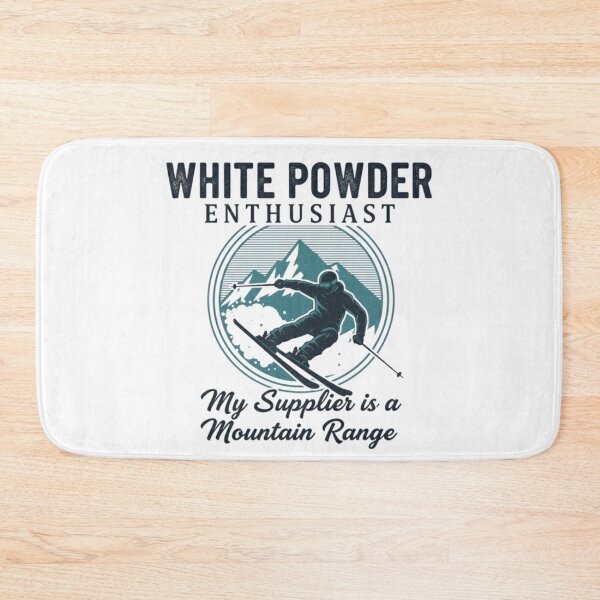 Item preview, White Powder Enthusiast Skiing Lifestyle designed and sold by Lia Vina.