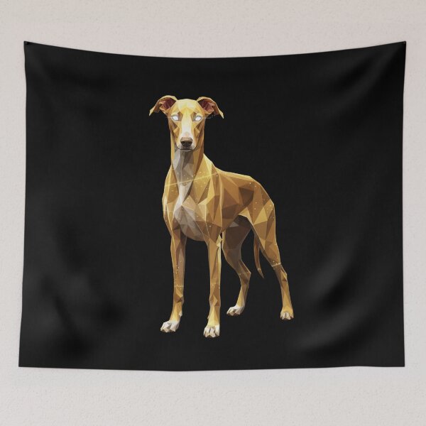Item preview, Golden Elite Greyhound: Geometric Speed and Style designed and sold by bsbd-action.