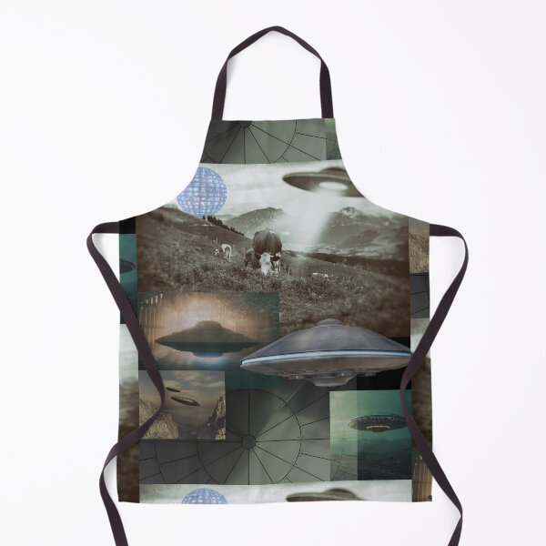 Item preview, Flying Saucer Invasion Montage Spaceship Design designed and sold by EarthArtDesigns.