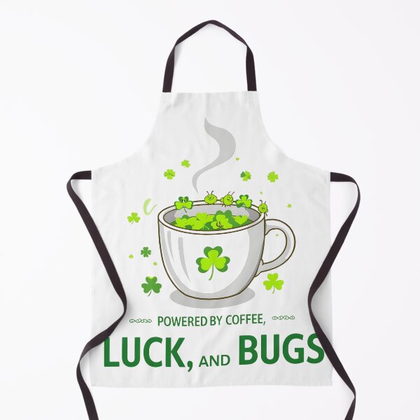 Item preview, Festive Saint Patrick Day coffee cup design with glowing green shamrocks playful cartoon bugs and Celtic accents for cheerful designed and sold by ArtPetrenko90.