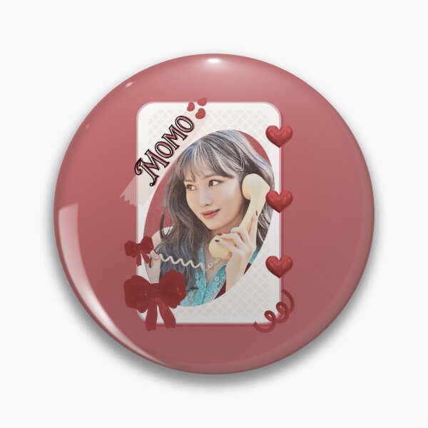 Item preview, TWICE Momo Kpop Girl group K-music south korean girl group Red Aesthetic Collage Design designed and sold by AJUNICE STUDIO.