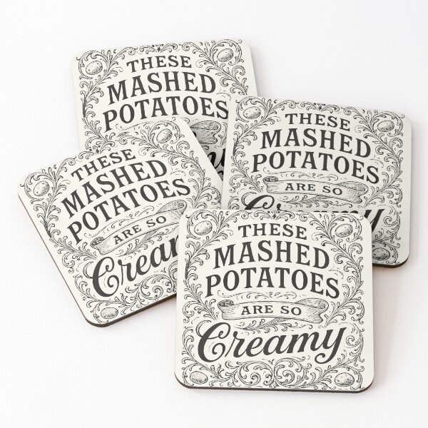Item preview, These Mashed Potatoes Are So Creamy - Funny Victorian Vintage Typography designed and sold by MAGICKEY2024.
