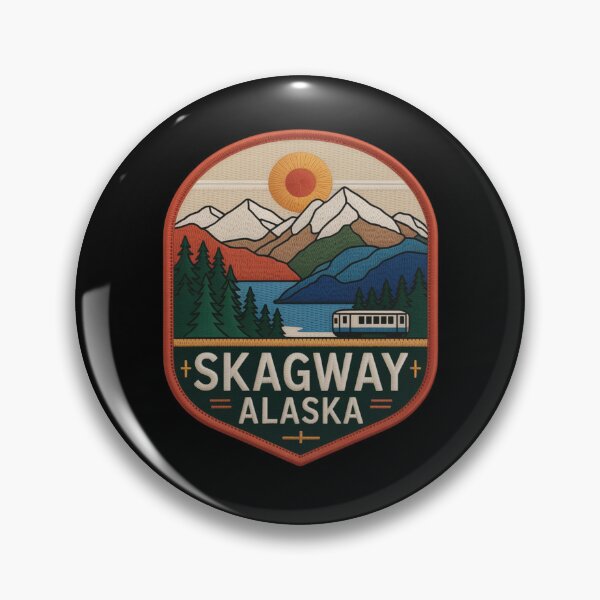 Item preview, Alaska Skagway – Warm Sunset Landscape designed and sold by JessArty ⭐⭐⭐⭐⭐.