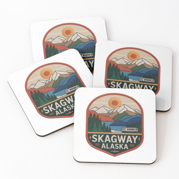 Item preview, Alaska Skagway – Warm Sunset Landscape designed and sold by JessArty ⭐⭐⭐⭐⭐.