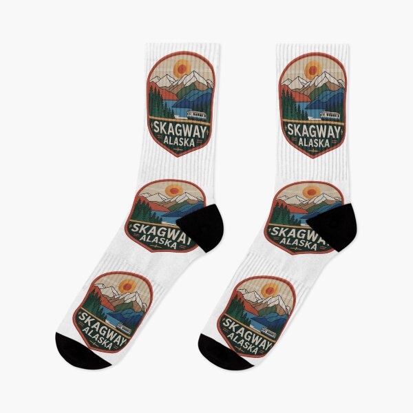 Item preview, Alaska Skagway – Warm Sunset Landscape designed and sold by JessArty ⭐⭐⭐⭐⭐.