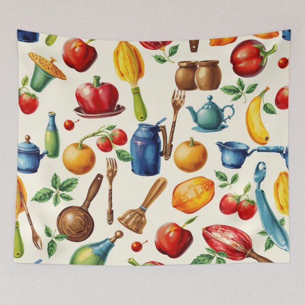 Item preview, Kitchen Objects Pattern designed and sold by LKozerski.
