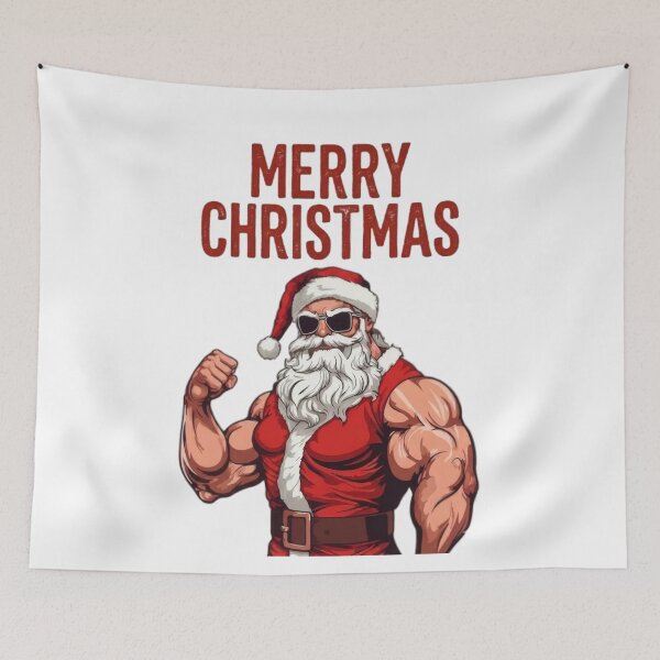 Item preview, Santa Claus Bodybuilder designed and sold by InfiniteOrbit.