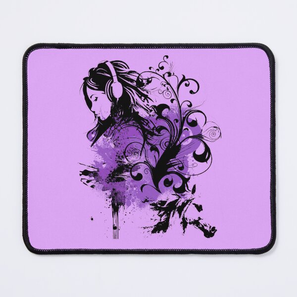 Item preview, Woman and horse purple graffiti - Grunge Vector Garden design designed and sold by Pics'Elle Creations.