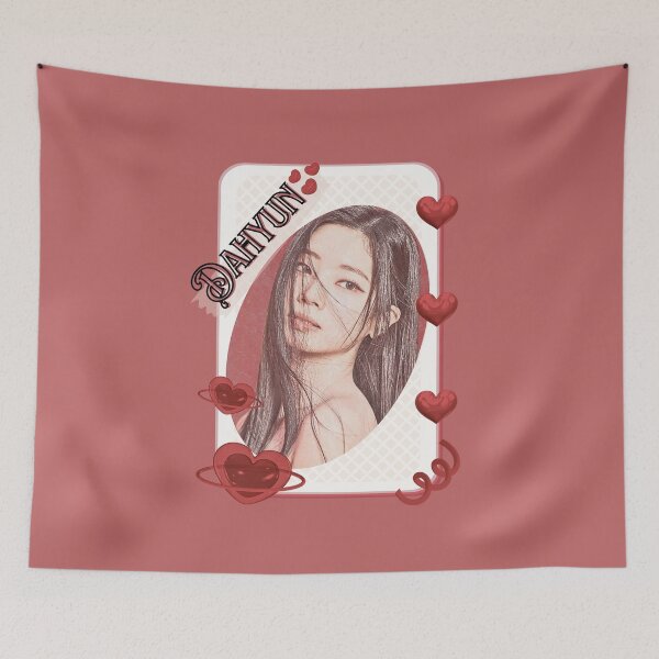 Item preview, TWICE Dahyun Kpop Girl group K-music south korean girl group Red Aesthetic Collage Design designed and sold by AJUNICE STUDIO.