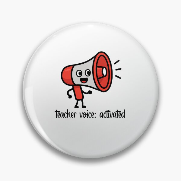 Item preview, Teacher Voice: Activated – Cute Design for Teachers designed and sold by TheSparklySLP.