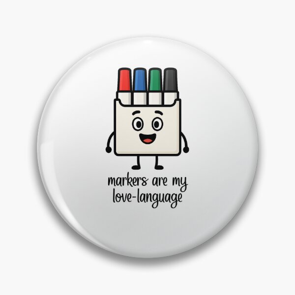 Item preview, Markers Are My Love-Language – Cute Design for Teachers designed and sold by TheSparklySLP.