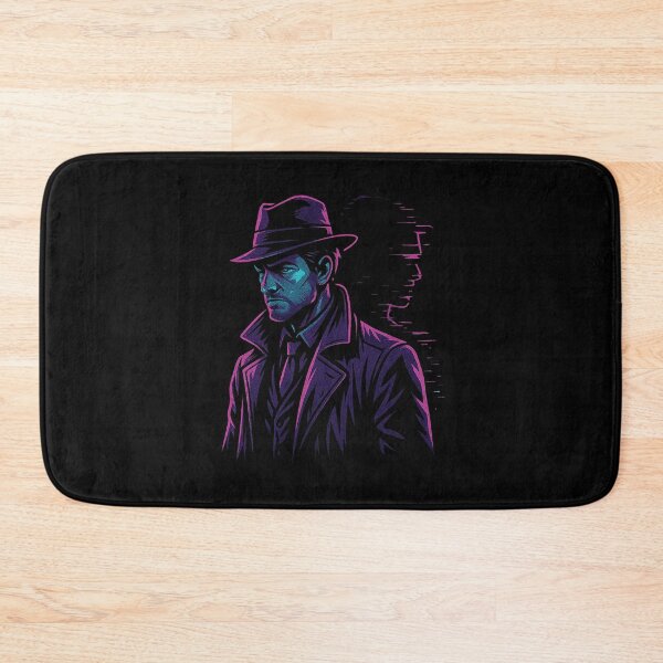 Item preview, Cyberpunk Detective – Neon Noir Glitch-Shadow Portrait designed and sold by AddictiveDesign.