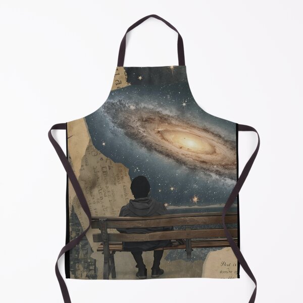 Item preview, Surreal Cosmic Collage with Vintage Paper Fragments and Galaxies designed and sold by CosmicCutouts.