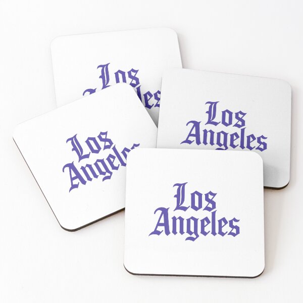 Item preview, LA Old English Text – Purple California Font Art designed and sold by Nibble & Doodle.