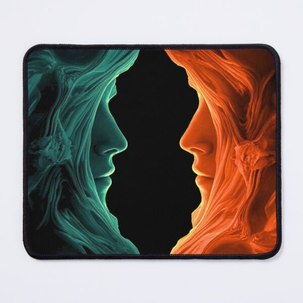 Item preview, Dual Faces – Teal & Orange Sculpture Flow designed and sold by Bellassi.