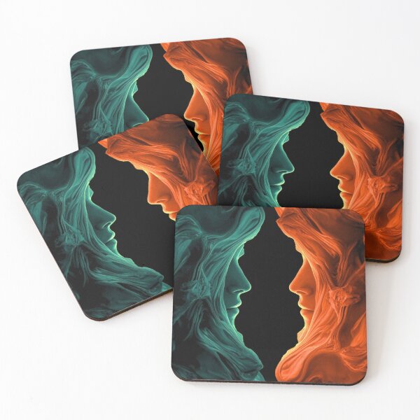 Item preview, Dual Faces – Teal & Orange Sculpture Flow designed and sold by Bellassi.