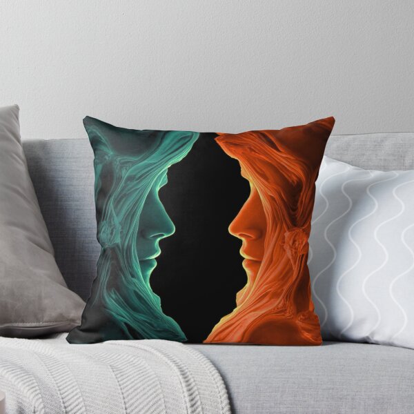 Item preview, Dual Faces – Teal & Orange Sculpture Flow designed and sold by Bellassi.