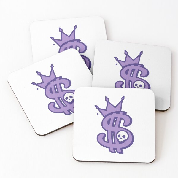 Item preview, Dollar Sign Skull – Purple Crown Money Graphic designed and sold by Nibble & Doodle.
