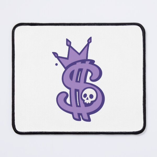 Item preview, Dollar Sign Skull – Purple Crown Money Graphic designed and sold by Nibble & Doodle.