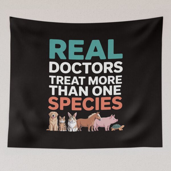 Item preview, Veterinarian Real Doctors Treat More Than One Species designed and sold by MelSurf.