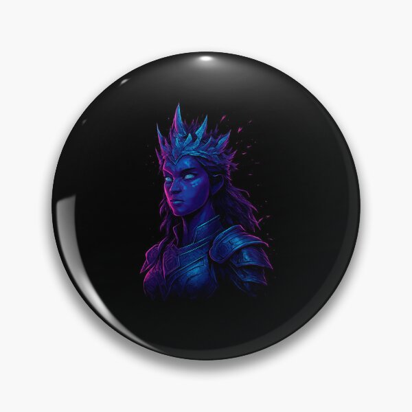 Item preview, Fractal Crowned AI Warrior Queen – Cyberpunk Glitch Portrait designed and sold by AddictiveDesign.