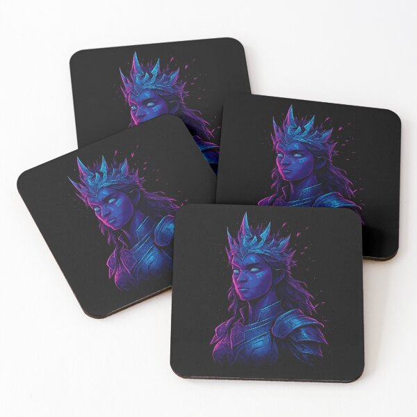 Item preview, Fractal Crowned AI Warrior Queen – Cyberpunk Glitch Portrait designed and sold by AddictiveDesign.