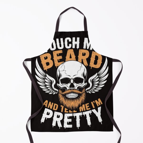 Item preview, Touch my Beard & Tell me I'm Pretty Bearded Skull Halloween designed and sold by MelSurf.