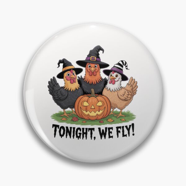 Item preview, Tonight We Fly Chicken Halloween Spooky Season designed and sold by MelSurf.