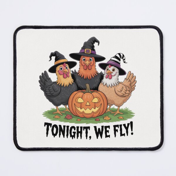 Item preview, Tonight We Fly Chicken Halloween Spooky Season designed and sold by MelSurf.