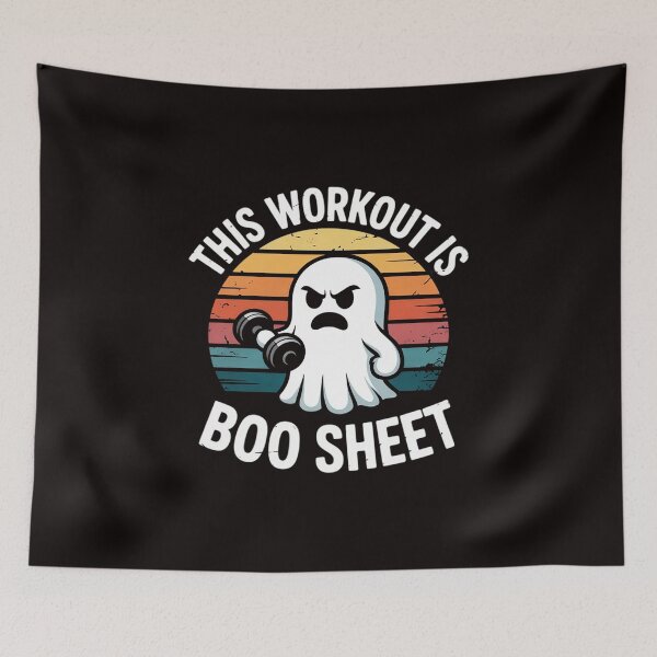 Item preview, This Workout Is Boo Sheet Halloween Ghost Exercise Gym designed and sold by MelSurf.