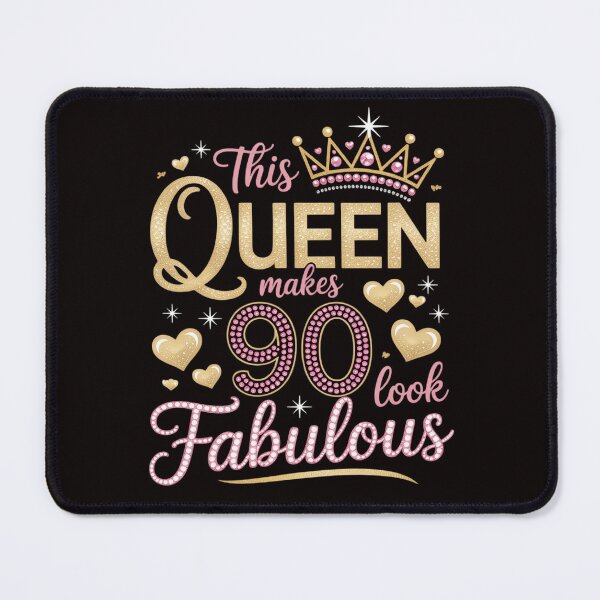 Item preview, This Queen Makes 90 Look Fabulous 90th Birthday Queen B-day designed and sold by MelSurf.