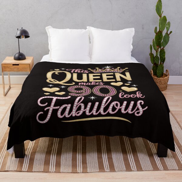 Item preview, This Queen Makes 90 Look Fabulous 90th Birthday Queen B-day designed and sold by MelSurf.